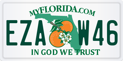 FL license plate EZAW46