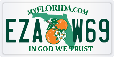 FL license plate EZAW69