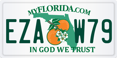 FL license plate EZAW79