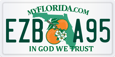 FL license plate EZBA95
