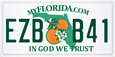 FL license plate EZBB41