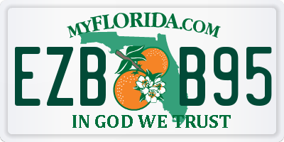 FL license plate EZBB95