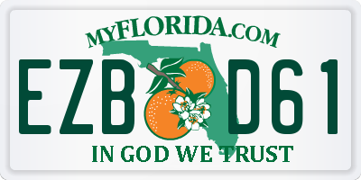 FL license plate EZBD61