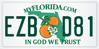 FL license plate EZBD81