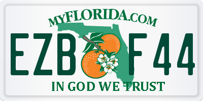 FL license plate EZBF44