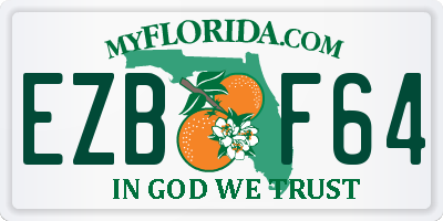 FL license plate EZBF64