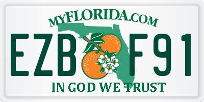 FL license plate EZBF91