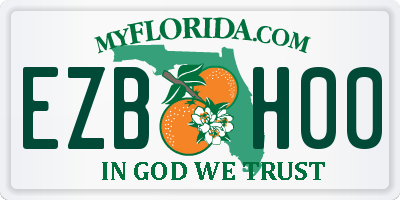 FL license plate EZBH00