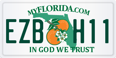 FL license plate EZBH11