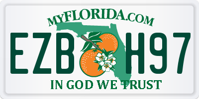 FL license plate EZBH97