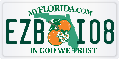 FL license plate EZBI08