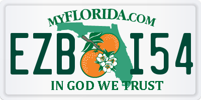 FL license plate EZBI54