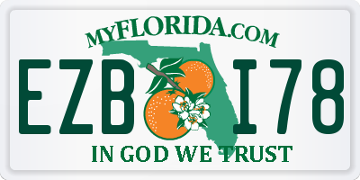 FL license plate EZBI78