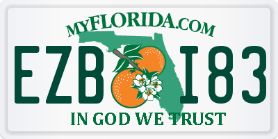 FL license plate EZBI83