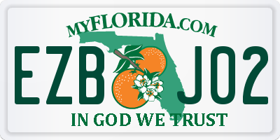 FL license plate EZBJ02