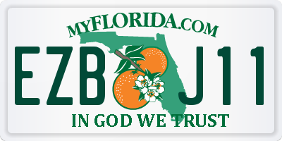 FL license plate EZBJ11