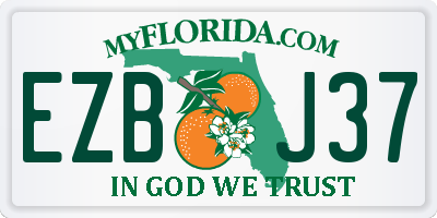 FL license plate EZBJ37