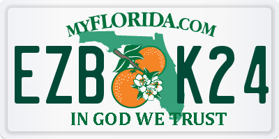 FL license plate EZBK24