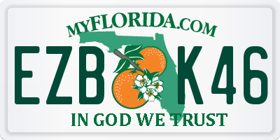 FL license plate EZBK46