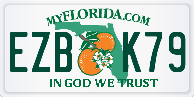 FL license plate EZBK79