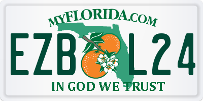 FL license plate EZBL24