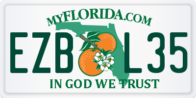 FL license plate EZBL35