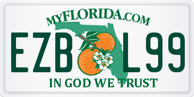FL license plate EZBL99