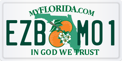 FL license plate EZBM01