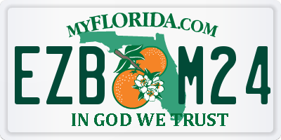 FL license plate EZBM24