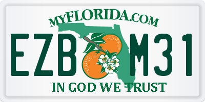 FL license plate EZBM31