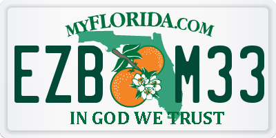 FL license plate EZBM33