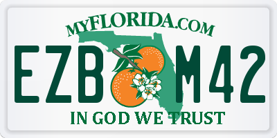 FL license plate EZBM42