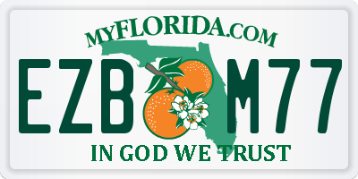 FL license plate EZBM77