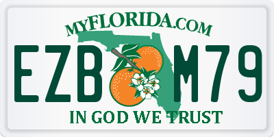 FL license plate EZBM79