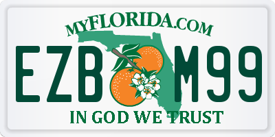 FL license plate EZBM99
