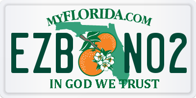 FL license plate EZBN02