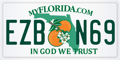FL license plate EZBN69
