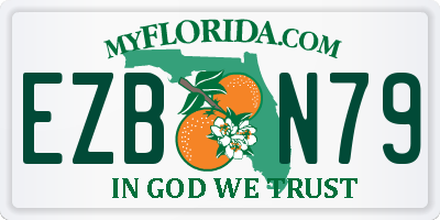 FL license plate EZBN79