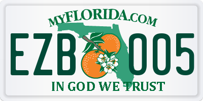 FL license plate EZBO05