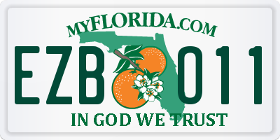 FL license plate EZBO11
