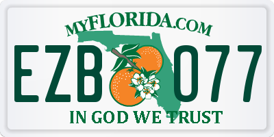 FL license plate EZBO77