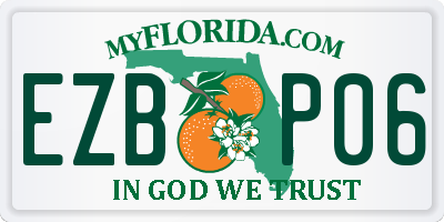 FL license plate EZBP06