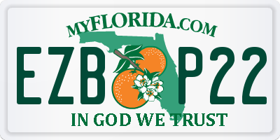 FL license plate EZBP22