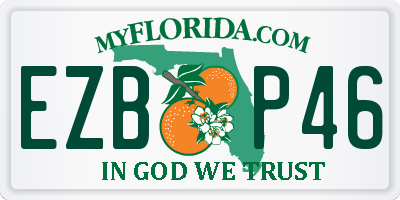 FL license plate EZBP46