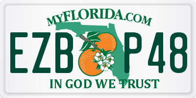 FL license plate EZBP48