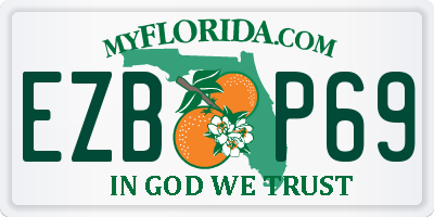 FL license plate EZBP69