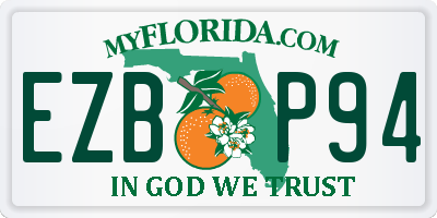 FL license plate EZBP94