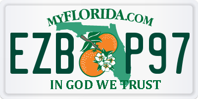 FL license plate EZBP97