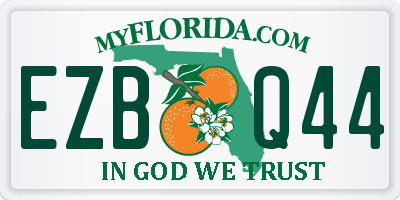 FL license plate EZBQ44