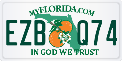 FL license plate EZBQ74